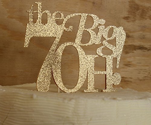 All About Details Gold The Big 7OH! Cake Topper N4