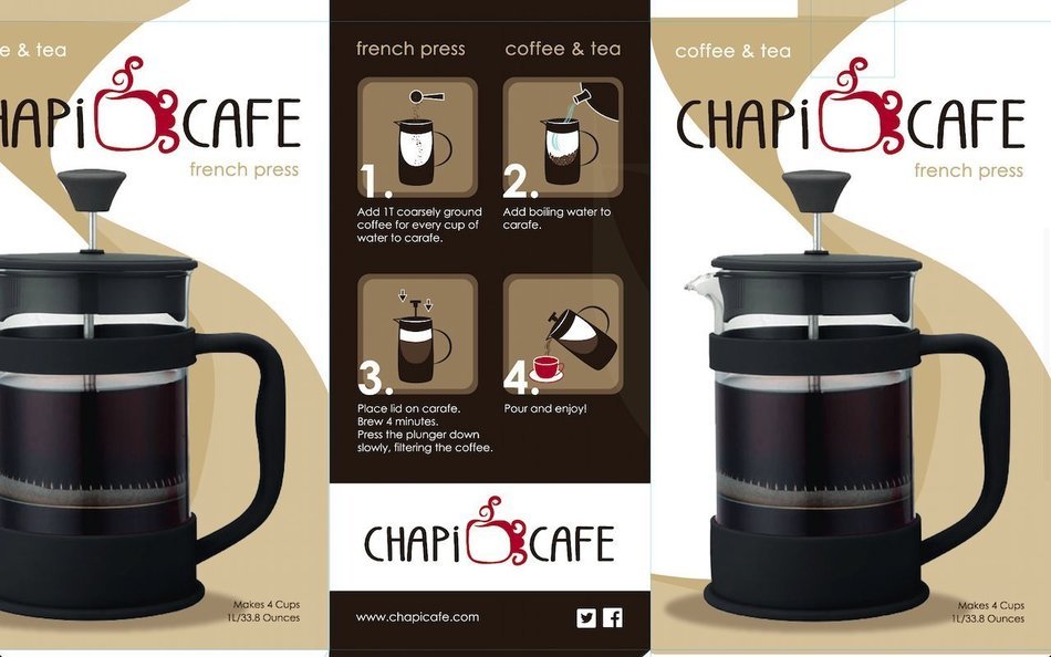 French Press by Chapi Cafe for Coffee and Tea Coffee Maker 34