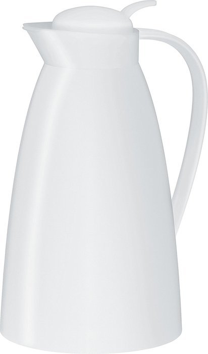 alfi Glass Vacuum Frosted Plastic Carafe, 1 L, White