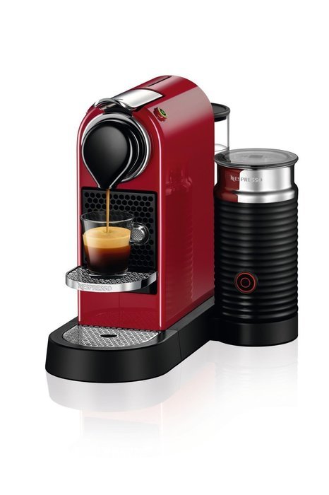 Nespresso C122-US-CR-NE Citiz & Milk Espresso Machine, Red