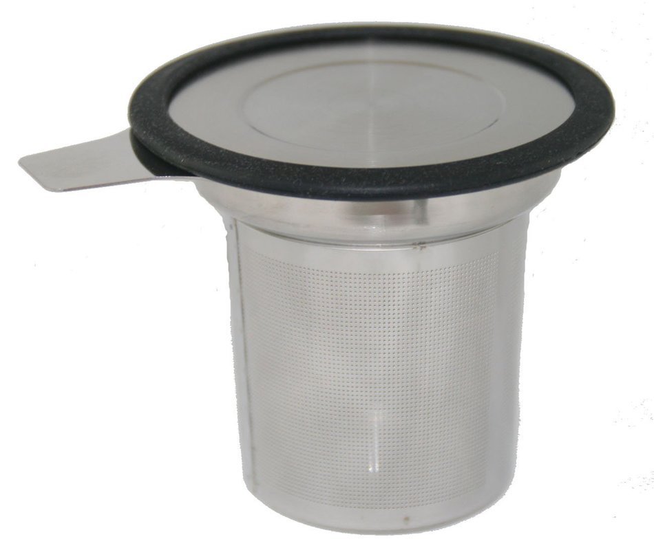 Bellford Home Loose Leaf Stainless Steel, Steep-In-Cup Tea Infuser with Tea Spoon (Black) N8