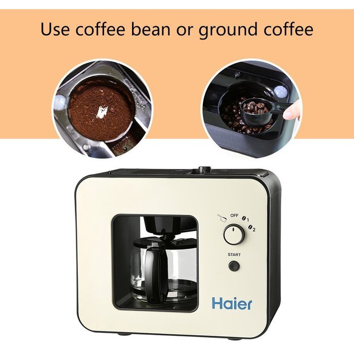 Haier Brew Automatic Coffee Makers 4 Cup with Grinder Espresso Machines ...