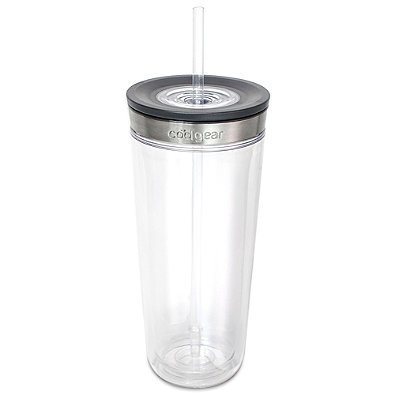 Cool Gear BRU Single Serve Iced Coffee Cold Brew System, 22 OZ. Capacity | 5.04" L x 5.04" W x 13.27" H N3