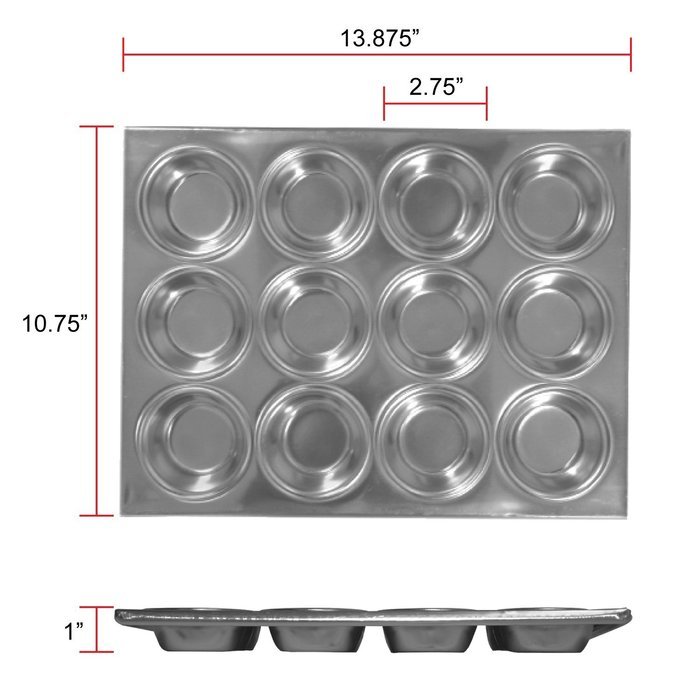 Thunder Group 12 Cup Muffin Pan N3