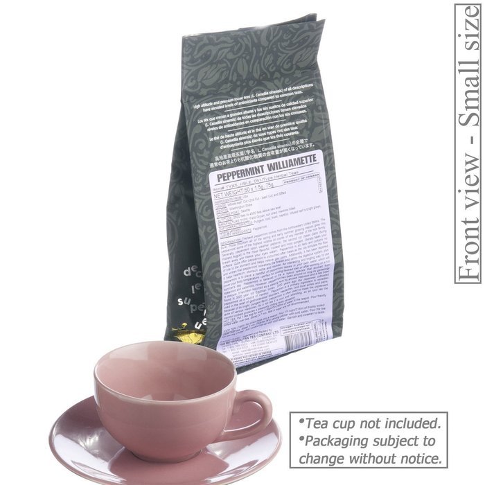 Metropolitan Tea 50 Count Pyramid Shaped Teabags, Peppermint Willamette Tea N4
