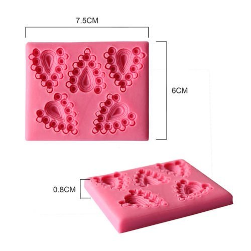 Baking Moulds 3D Gemstone Heart-Shaped Fodant Cake Molds Soap Chocolate Candy Cookie Silicone Fondant Mat Decorating... N3
