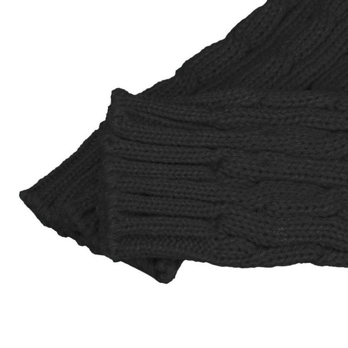 Long Fingerless Gloves,Morecome Winter Wrist Arm Hand Warmer Knitted Mitten (Black) N10