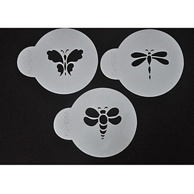 Sher FOUR-C Cookie Spray Stencils Chocolate And Candy Stencils,Cake Stencils,Decorating Fondant Stencils,Culinary... N2