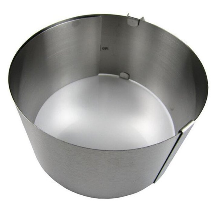Adjustable Stainless Steel Mousse Ring 6-12 Inch Cake Pan Baking Styling Decorating Tools Set Mould Kitchen Accessories N4