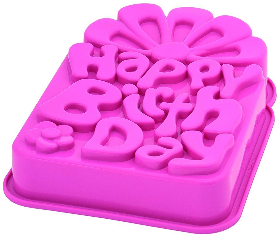 Pavoni - Happy Birthday Silicone Cake Mould N2