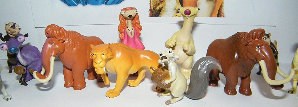 Ice Age Movies Deluxe Cake Toppers Cupcake Decorations Set of 13 Figures with Manny, Scat, Diego, Sid, Granny,... N5