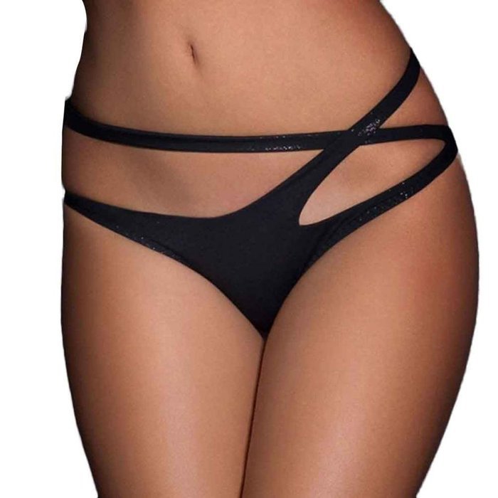 Underwear, PHOTNO Women Bandage Open Crotch Crotchless Panties Thong V-string Lingerie Underwear N3