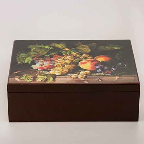 Beautiful Wooden Lacquer Box. Still Life Tea Bag Storage Box. N5