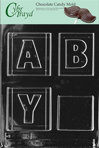 Cybrtrayd B015 Baby Block Baby Chocolate Candy Mold, Large