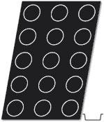Flexipan Muffin 6.42 Oz, 91mm Dia x 35mm Deep (3-9/16" Dia x 1-3/8" Deep), 15 Cavities