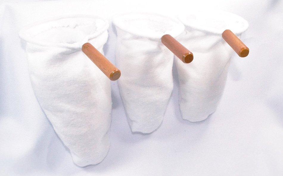 Ticoland Colador (Bolsa),Costa Rica Handmade Reusable Flannel Cloth Coffee Filter,Coffee Sock with Wooden Handle... N4