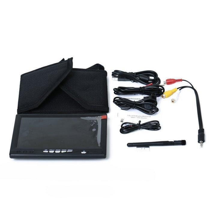 RC800 7 inch Wireless FPV Integrated Monitor w/ 5.8G 32CH Receiver & DVR Recorder N3