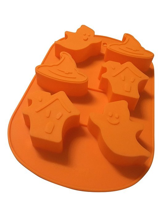 Halloween Ghosts Silicone Candy Jello Baking Mold (Orange) N7