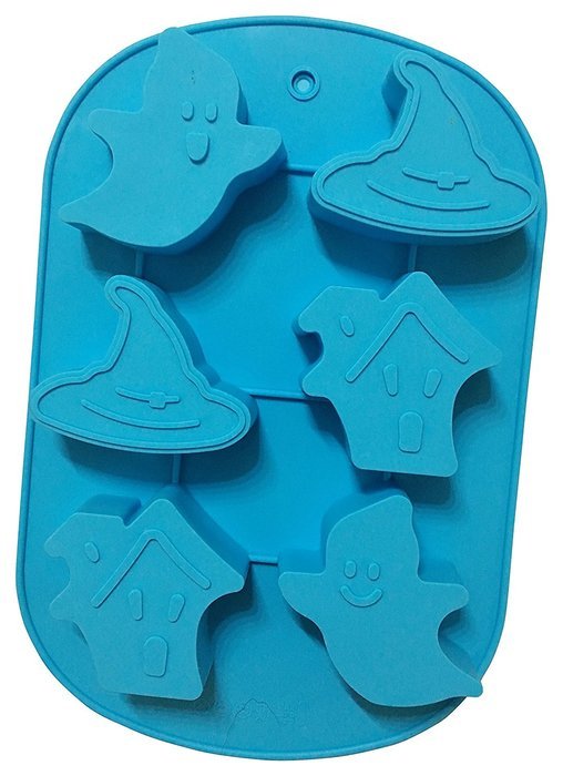 Halloween Ghosts Silicone Candy Jello Baking Mold (Orange) N8