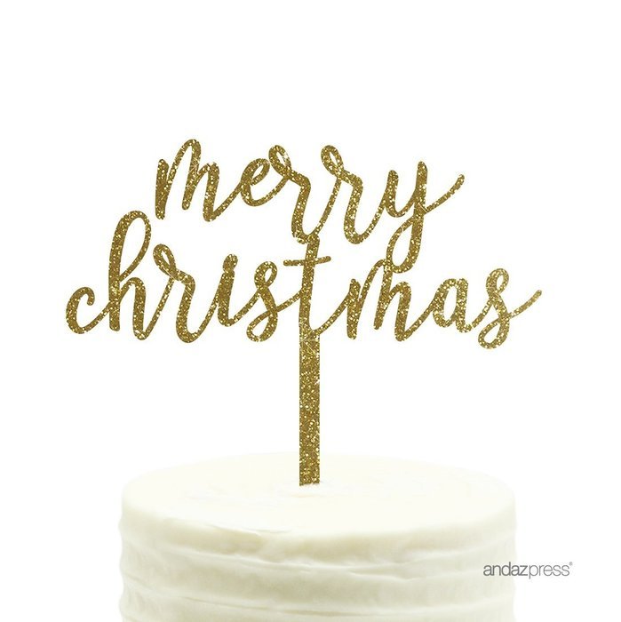 Andaz Press Holiday Acrylic Cake Toppers, Gold Glitter, Happy New Year, 1-Pack, 2017 2018 2019 2020 N6