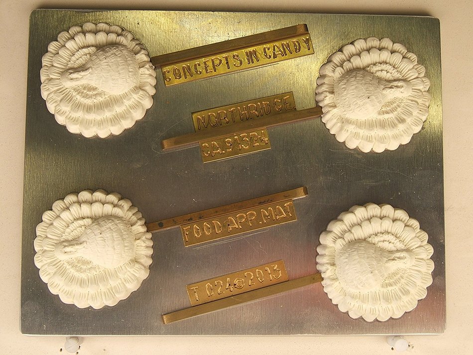 Turkey Lollipop Medium Size T024 Thanksgiving Chocolate Candy Mold