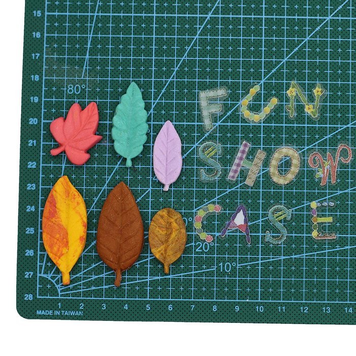Funshowcase 6 Leaves Fondant Leaf Candy Mold for Sugar Paste, Chocolate, Fondant, Butter, Resin, Polymer Clay,... N3