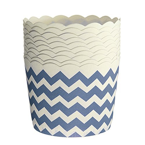 New 50pcs Muffin Cupcake Baking Cup Paper Liner Craft Party Wedding Birthday (Blue) N3