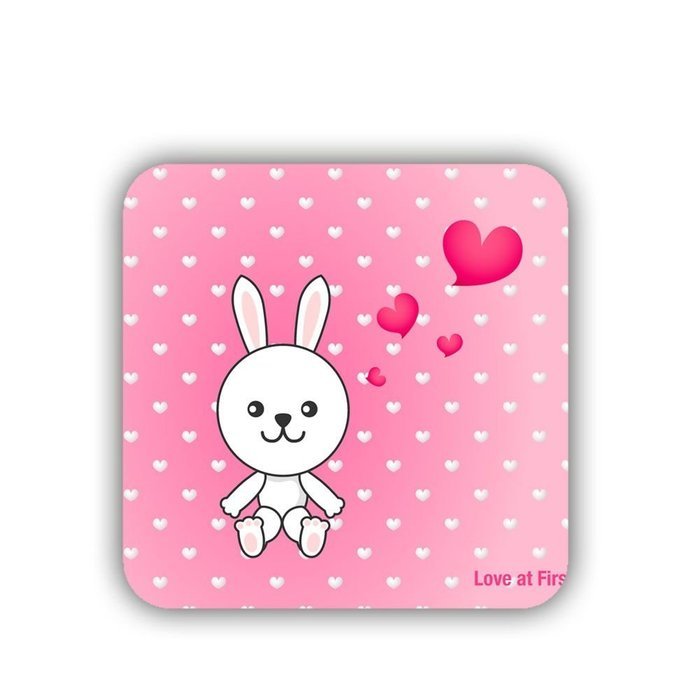 Generic Cup Coaster Printed Bunny Mdf Hipster N3