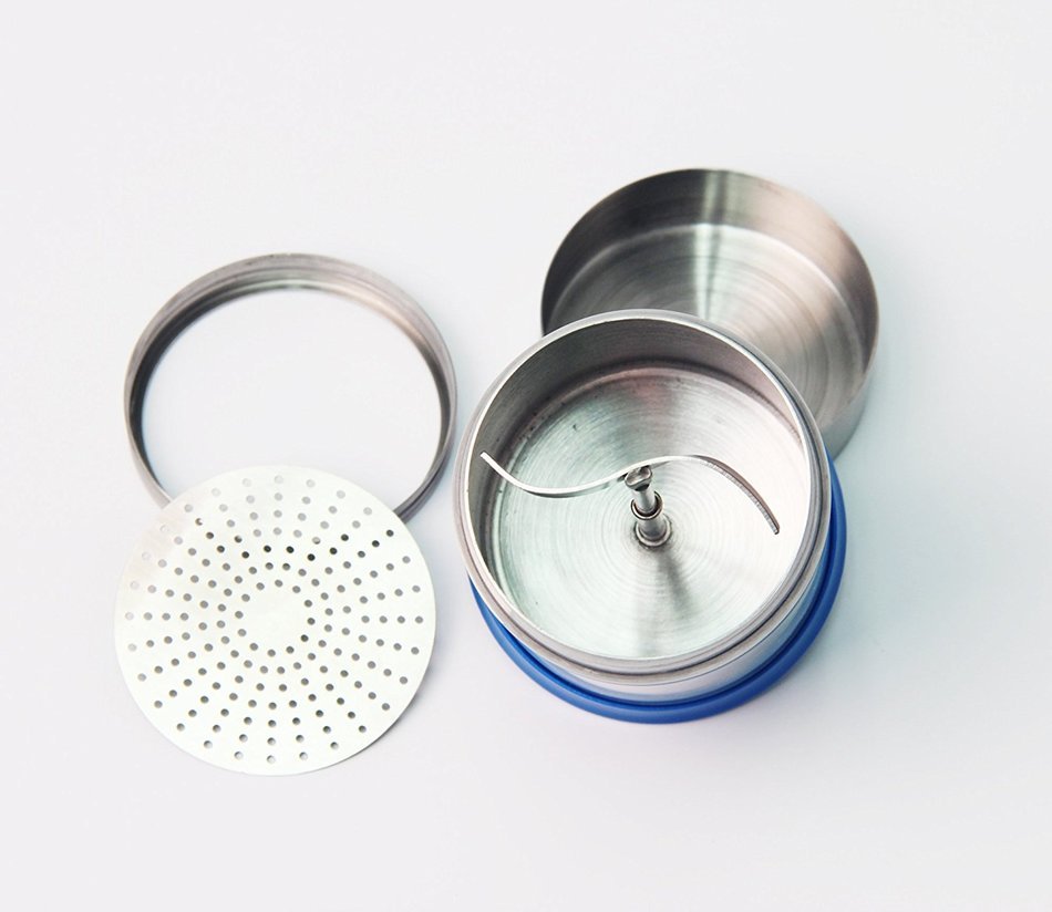 Signstek Stainless Steel Coffee Art Tool Set Cappuccino Latte Cocoa Powder Dispenser Tank Mould N3