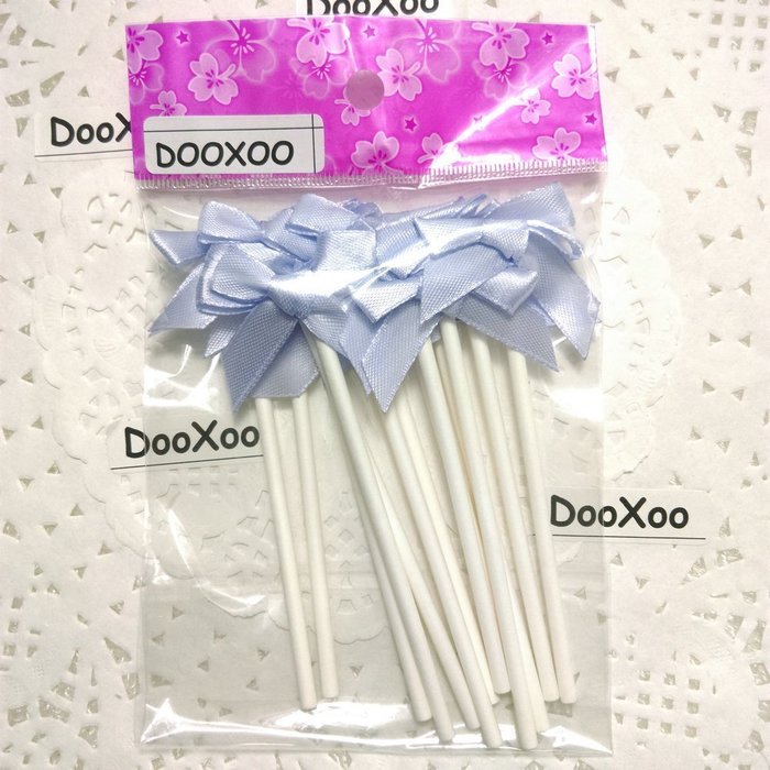 DOOXOO Purple Bowknot Baby Shower Cupcake Toppers Party Food Picks Muffin Decoration Baby Shower Party Decorations... N6