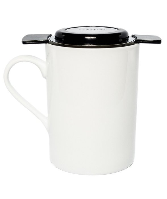 Premium Tea Infuser Brew-In-Mug Stainless Steel with Long Handles for Steeping Loose Leaf Tea, Lid Included (Green) N10