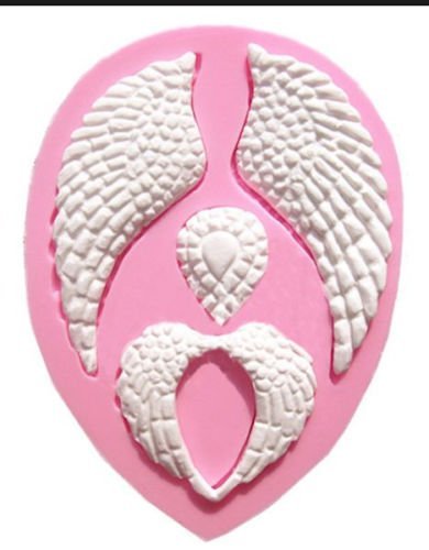 1Pcs Baking Molds Cake Decorating Supplies Angel Wings Multi Cavity Silicone Mold for Fondant Gum Paste & Chocolate... N2