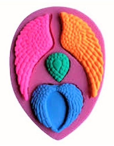 1Pcs Baking Molds Cake Decorating Supplies Angel Wings Multi Cavity Silicone Mold for Fondant Gum Paste & Chocolate... N3