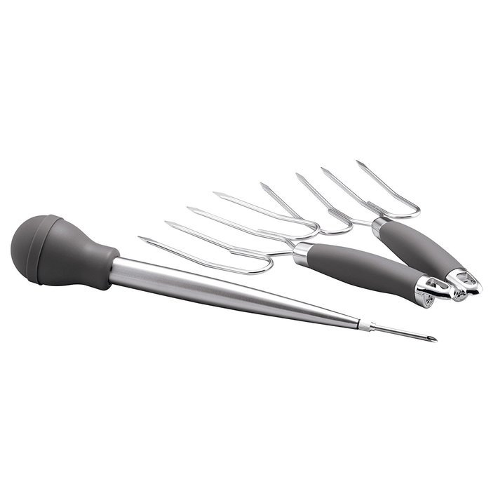 Anolon Advanced 16-Inch x 13-Inch Oval Roaster Set, Graphite N3