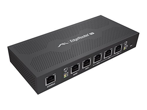 Ubiquiti Edgerouter PoE - Router - Desktop, Wall-Mountable - Black (ERPOE-5)