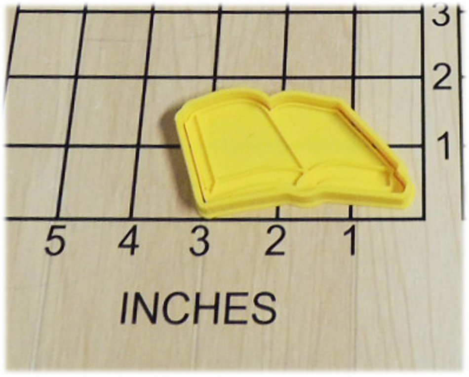 Open School Book Cookie Cutter and Stamp #1290 N2