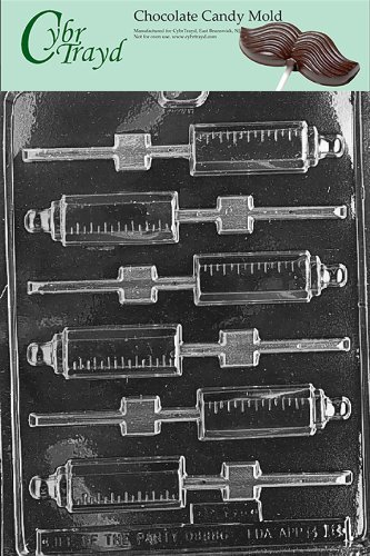 Cybrtrayd B018 Baby Bottle Lolly Chocolate Candy Mold with Exclusive Cybrtrayd Copyrighted Chocolate Molding Instructions