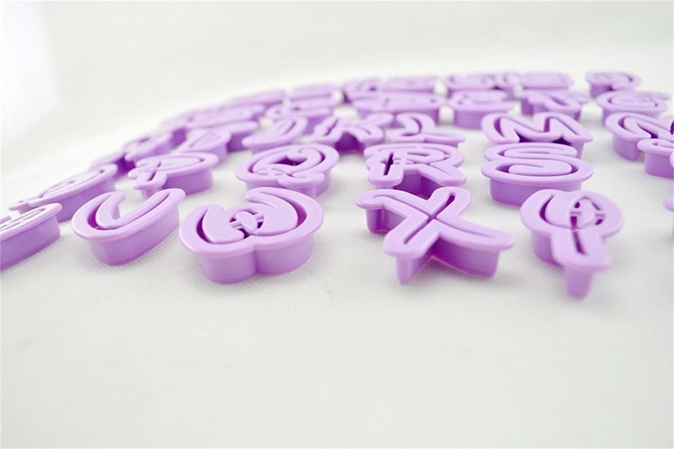 HomeyHouse&reg; Set of 36pcs DIY Letter Number Cake Mould Fondant Sugarcraft Cookie Plunger Cutter Mold Decorating... N5