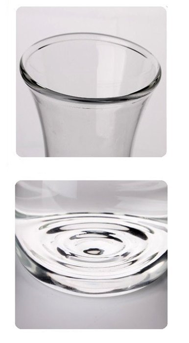 Artcome 35 Oz Heat Resistant Water Pitcher with Stainless Steel Flow Lid, Borosilicate Glass Carafe N6