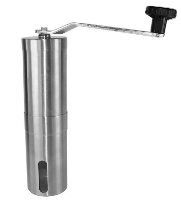 Ceramic Burr Manual Coffee Grinder, Portable Coffee Mill, Stainless Steel