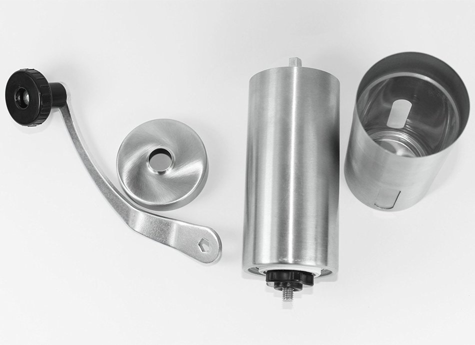 Ceramic Burr Manual Coffee Grinder, Portable Coffee Mill, Stainless Steel N2