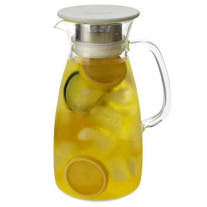 FORLIFE Mist Glass Ice Tea Jug , 34-Ounce, Turquoise N15