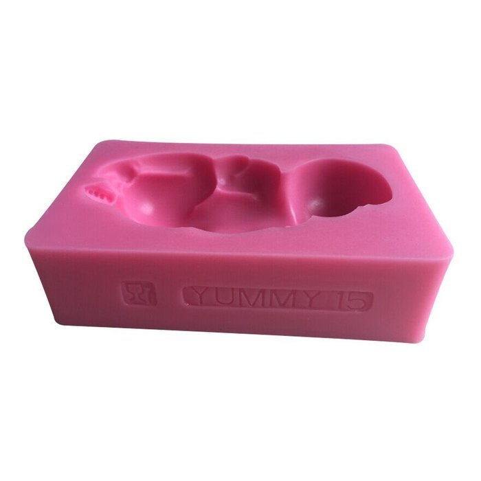 LYNCH Sleeping Baby Shaped Silicone Mold Sugarcraft Chocolate Cake Decorating Tools,Pink