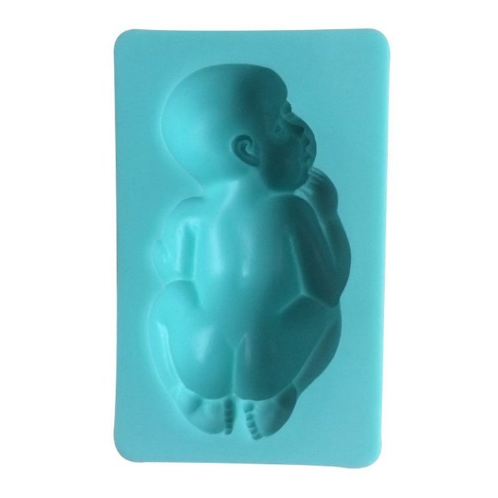 LYNCH Sleeping Baby Shaped Silicone Mold Sugarcraft Chocolate Cake Decorating Tools,Pink N2