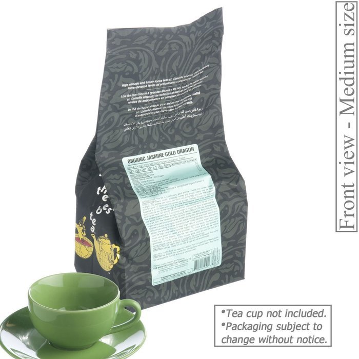 Metropolitan Tea 200 Count Pyramid Shaped Teabags, Jasmine Gold Dragon N4