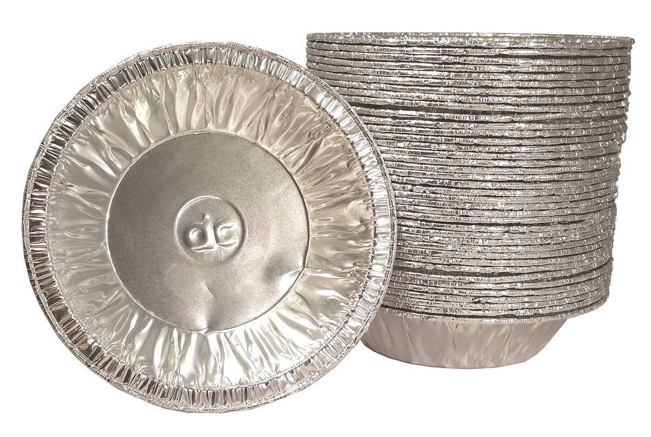 MontoPack Disposable 5" Aluminum Foil Tart/Pie Pans (50 Pack) N3