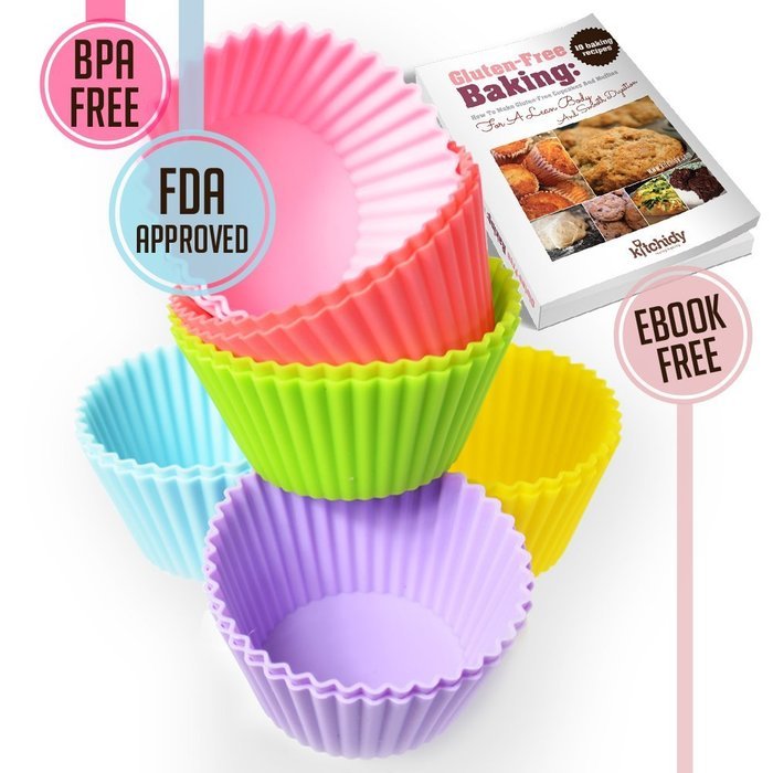 Kitchidy Rainbow Cupcake Liners - 12-pieces N5