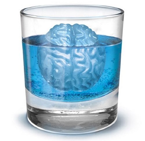 Autek Brain Shaped Ice Freeze Cube Silicone Tray Maker Mold N2