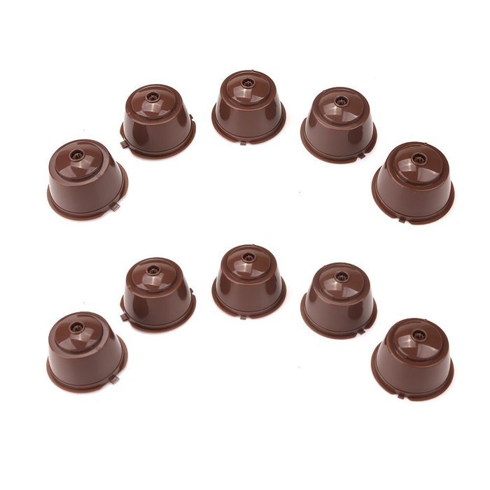 CISNO 5pcs/pack Refillable Coffee Capsules For Dolce Gusto | Compatible with Mini Me, Genio, Piccolo, Esperta... N4