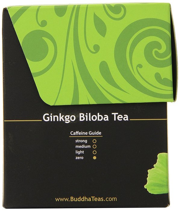 Buddha Teas Ginkgo Biloba Tea, 18 Count (Pack of 6) N2